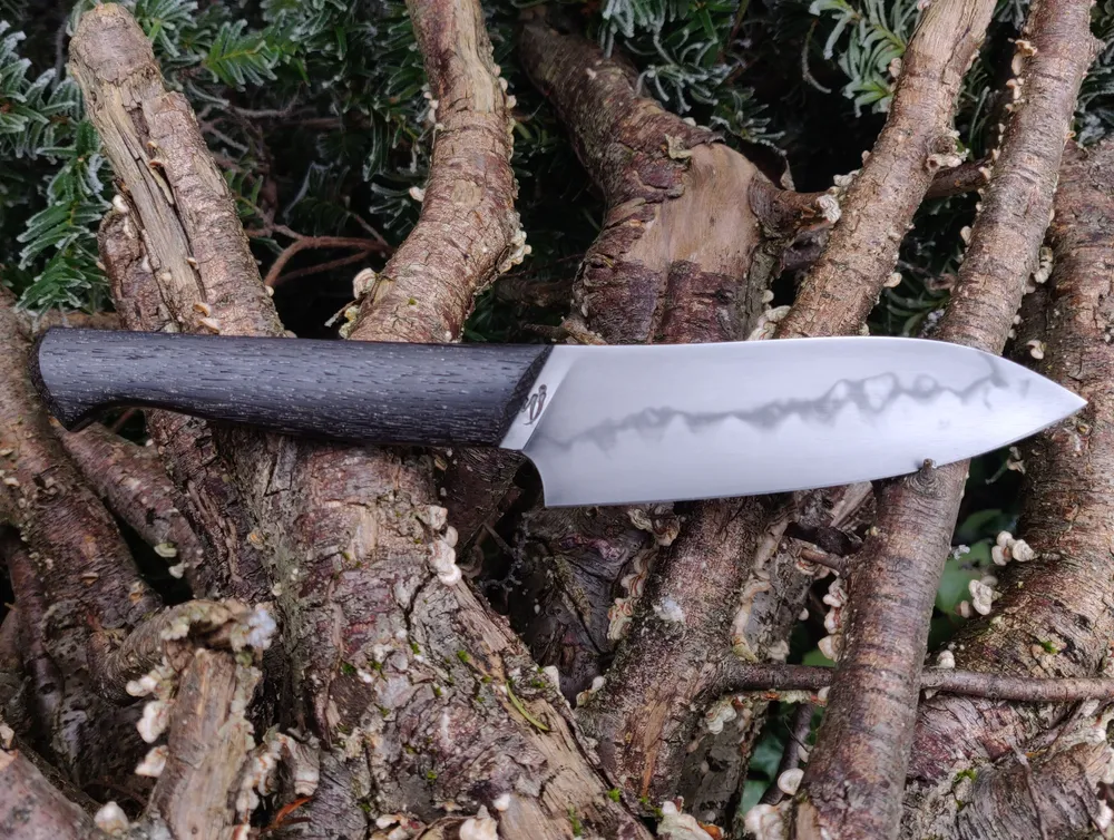 Couteau artisanal Bonap manche en morta lame hamon – Atelier sous l’éclipse