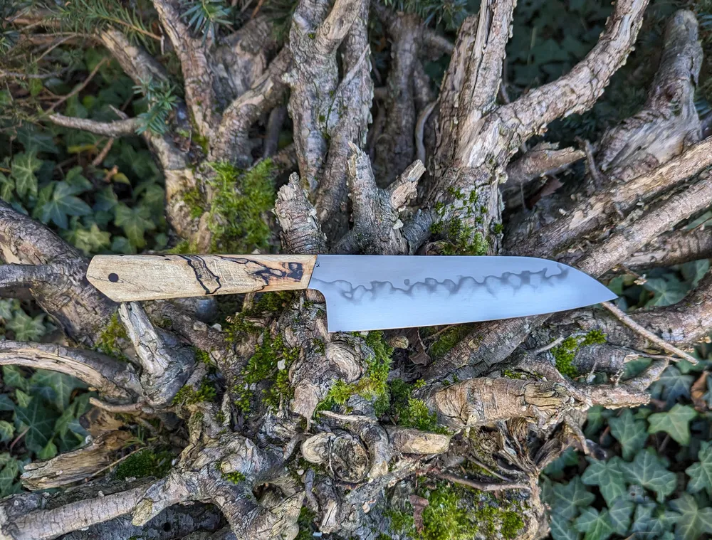 Couteau artisanal Gyuto lame hamon – Atelier sous l’éclipse