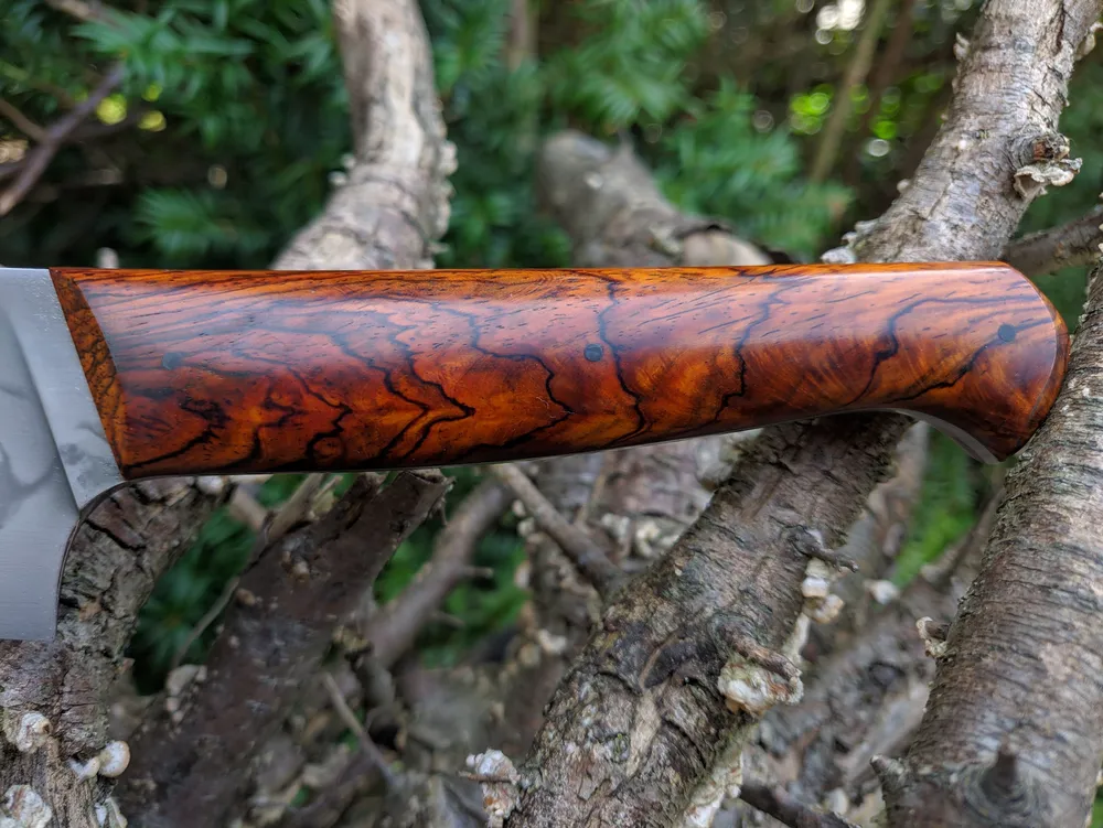 Couteau artisanal Long Bonap manche en cocobolo – Atelier sous l’éclipse