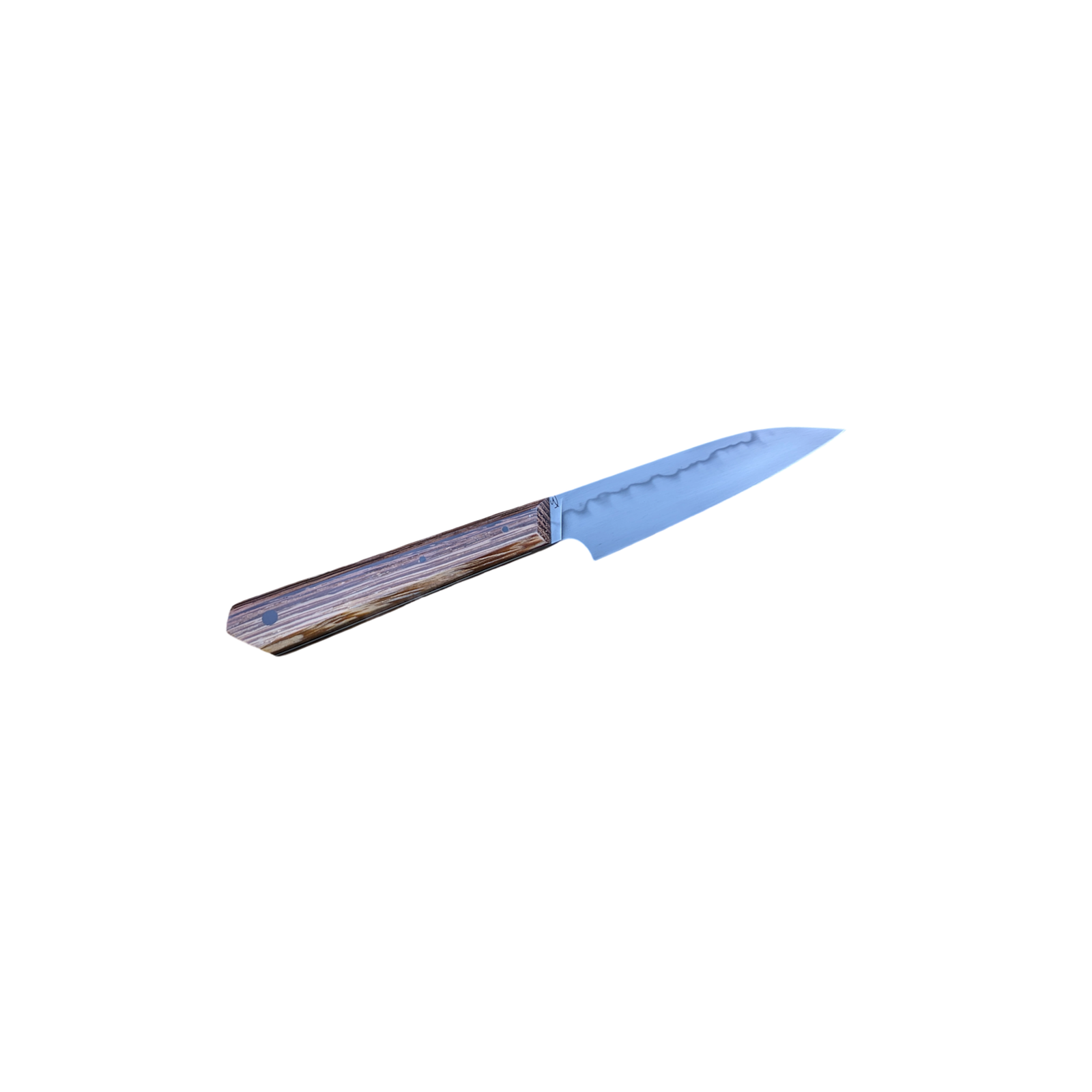 Couteau de cuisine Petty Atelier sous l'éclipse C125U hamon bois naturel